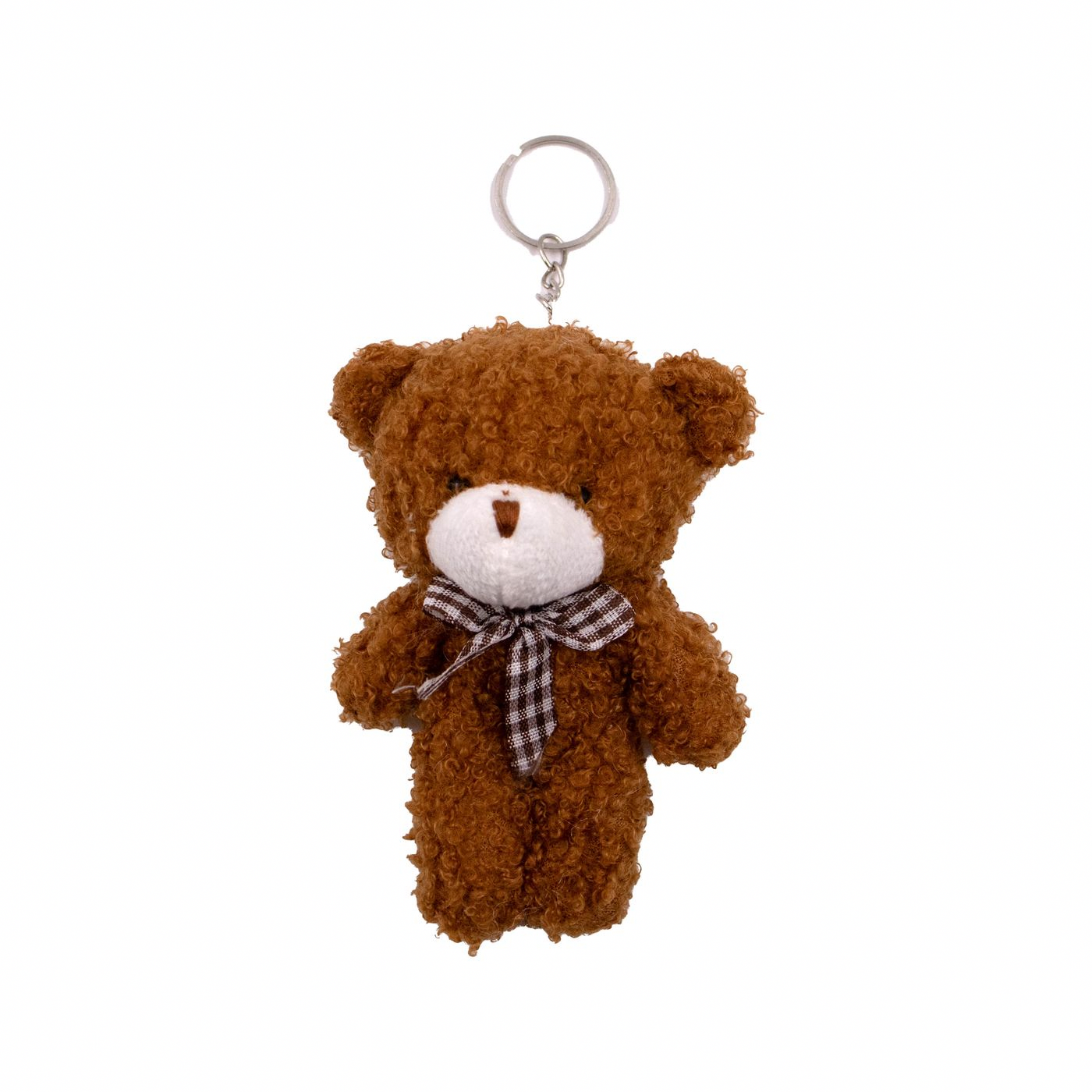 Plush Brown Teddy Bear Keychain