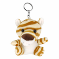 Plush Zebra Keychain