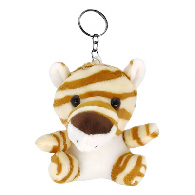 Plush Zebra Keychain