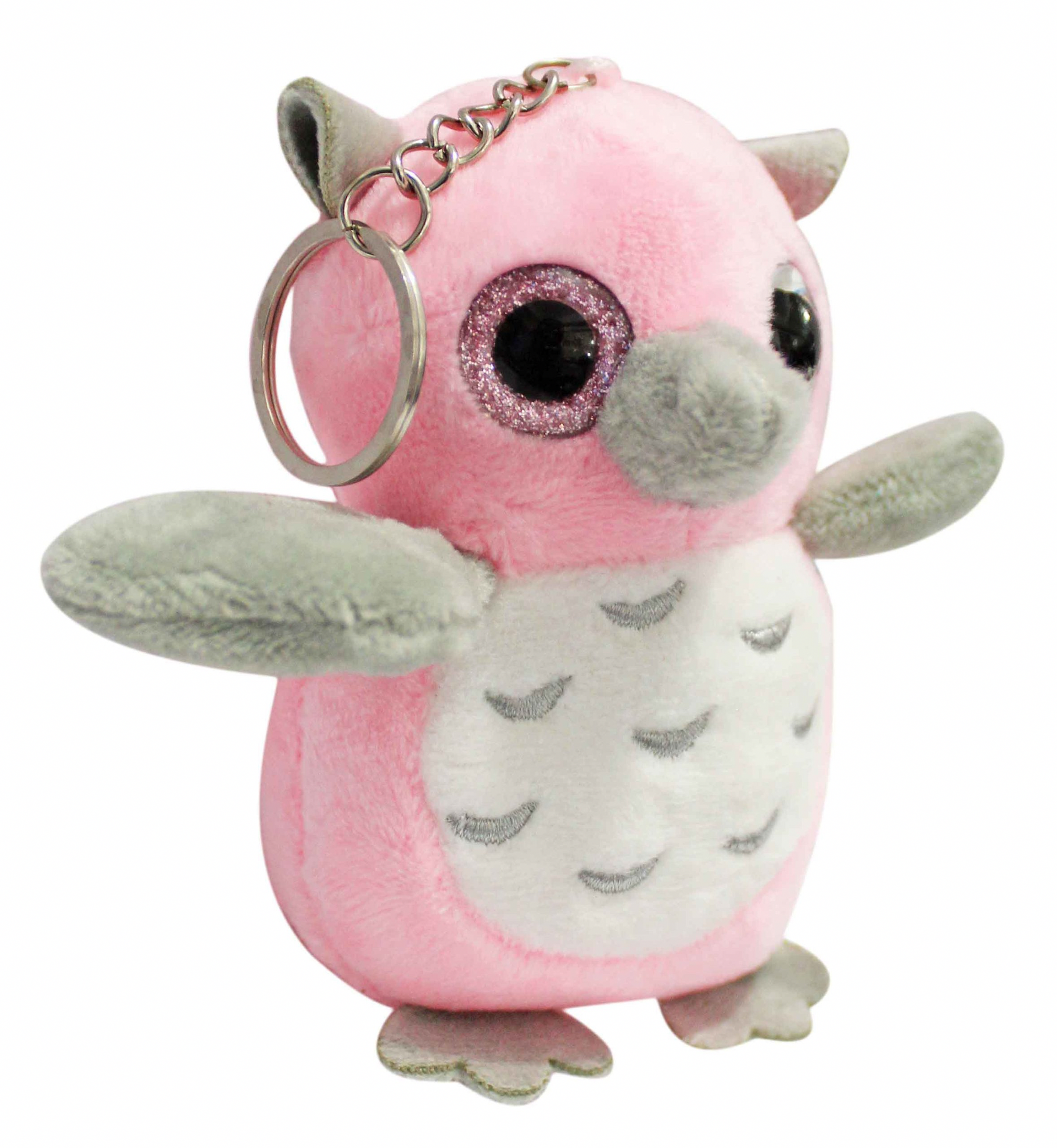 Plush Owl Keychain